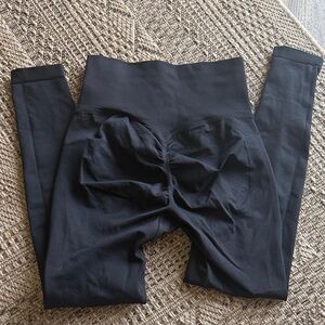 High-Waisted Black Leggings